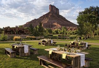 Gateway Canyons Resort - Wedding Picnic Tables - Mountain