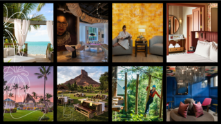 Collage of various member hotels and resorts.