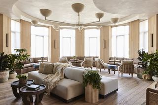 A lounge at 1 Hotel San Francisco