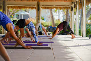 Yoga Pose at Beachside