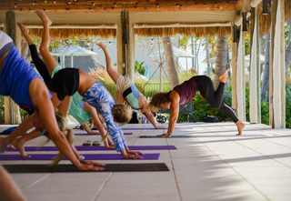 Yoga Pose at Beachside