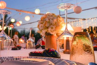 wedding venue table