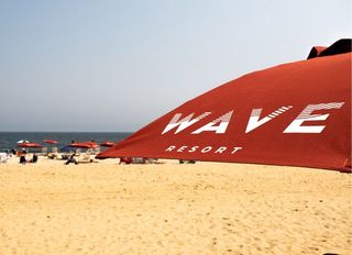 branded beach umbrella