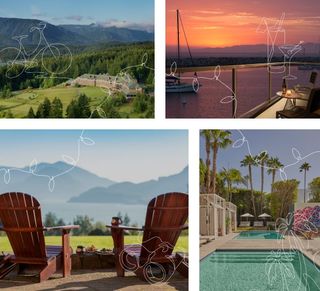 Collage of Curator Hotel and Resort Collection properties.