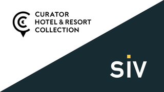 Logos of Curator Hotel & Resort Collection and Siv