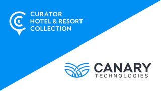 Curator Hotel & Resort Collection and Canary Technologies logos.