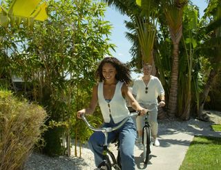Riding bikes